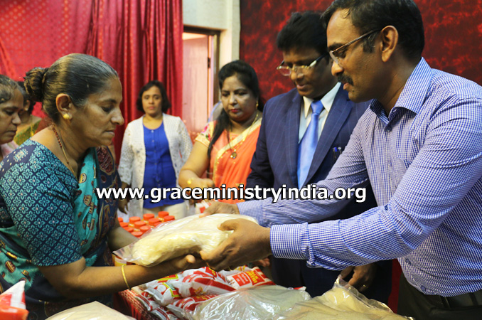 Grace Ministry organized charity program Spandana here on Sep 29 to help the poor and needy old widow's in Mangalore by providing financial help, material needs and support to the old widow. 